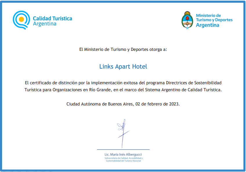 Certificado de Sustentabilidad